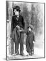 The Kid, Charles Chaplin, Jackie Coogan, 1921-null-Mounted Premium Photographic Print