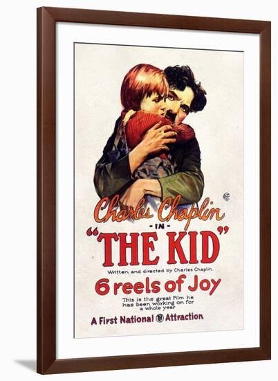 The Kid, Charlie Chaplin, Jackie Coogan-null-Framed Art Print