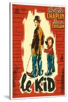 The Kid, French Movie Poster, 1921-null-Stretched Canvas