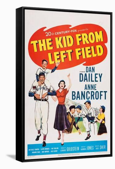 The Kid from Left Field, from Left: Billy Chapin, Dan Dailey, Anne Bancroft, 1953-null-Framed Stretched Canvas