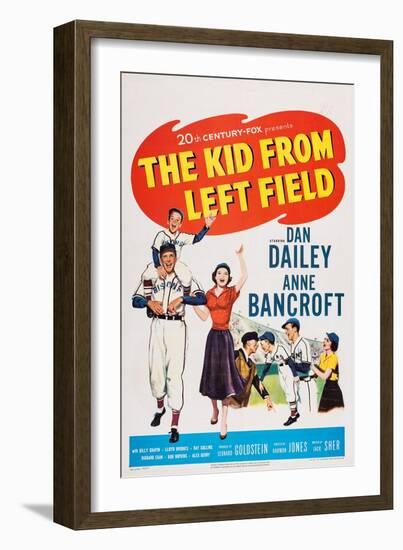 The Kid from Left Field, from Left: Billy Chapin, Dan Dailey, Anne Bancroft, 1953-null-Framed Art Print