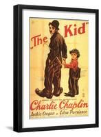 The Kid, German Movie Poster, 1921-null-Framed Art Print