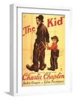 The Kid, German Movie Poster, 1921-null-Framed Art Print