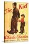 The Kid, German Movie Poster, 1921-null-Stretched Canvas