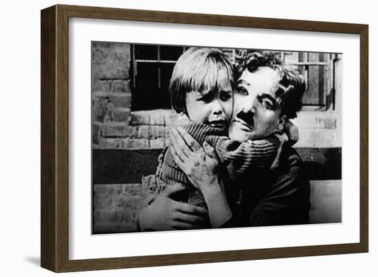 The Kid, Jackie Coogan, Charles Chaplin, 1921-null-Framed Premium Photographic Print