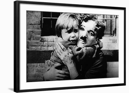 The Kid, Jackie Coogan, Charles Chaplin, 1921-null-Framed Photo