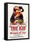 The Kid Movie Charlie Chaplin Jackie Coogan Poster Print-null-Framed Stretched Canvas