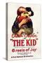 The Kid Movie Charlie Chaplin Jackie Coogan Poster Print-null-Stretched Canvas