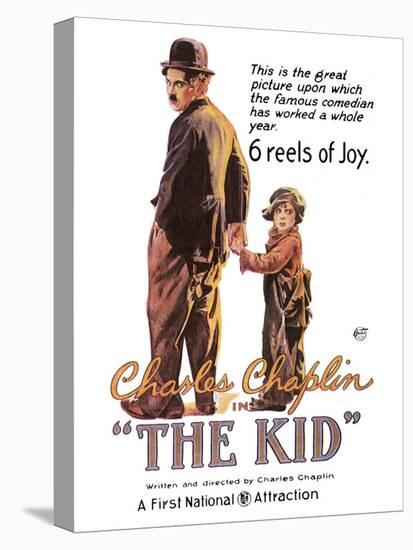 The Kid Movie Charlie Chaplin Poster Print-null-Stretched Canvas