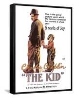 The Kid Movie Charlie Chaplin Poster Print-null-Framed Stretched Canvas