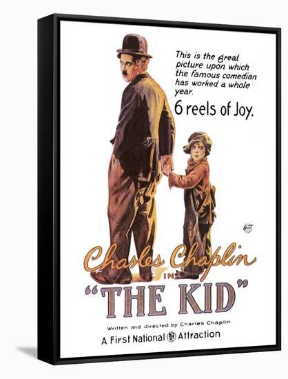 The Kid Movie Charlie Chaplin Poster Print-null-Framed Stretched Canvas