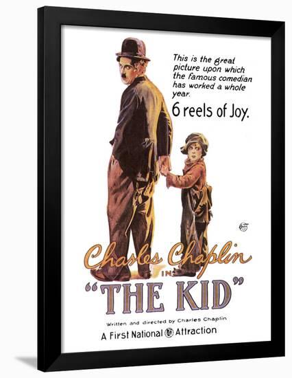 The Kid Movie Charlie Chaplin Poster Print-null-Framed Poster