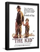 The Kid Movie Charlie Chaplin Poster Print-null-Framed Poster