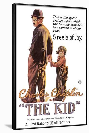 The Kid Movie Charlie Chaplin-null-Framed Art Print