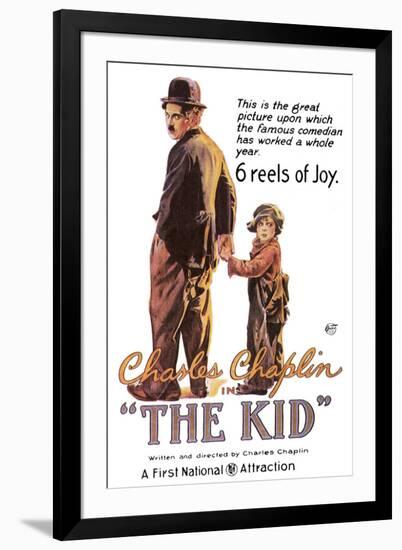 The Kid Movie Charlie Chaplin-null-Framed Art Print