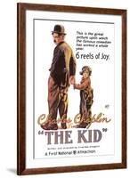 The Kid Movie Charlie Chaplin-null-Framed Art Print