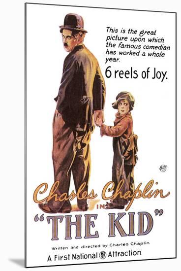 The Kid Movie Charlie Chaplin-null-Mounted Art Print
