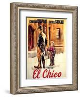 The Kid, Spanish Movie Poster, 1921-null-Framed Art Print