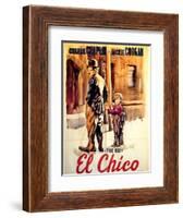 The Kid, Spanish Movie Poster, 1921-null-Framed Art Print