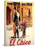 The Kid, Spanish Movie Poster, 1921-null-Stretched Canvas