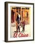 The Kid, Spanish Movie Poster, 1921-null-Framed Art Print