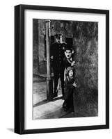 The Kid, Tom Wilson, Charles Chaplin, Jackie Coogan, 1921-null-Framed Photo