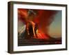 The Kilauea Volcano Erupts On the Island of Hawaii with Plumes of Fire And Smoke-Stocktrek Images-Framed Photographic Print