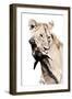 The Kill. A Lioness with a Blue Wildebeest Calf, Serengeti National Park, East Africa-James Hager-Framed Photographic Print