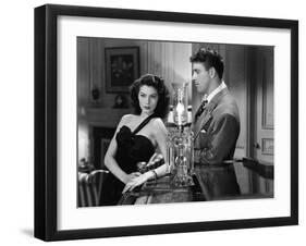 THE KILLERS, 1946 directed by ROBERT SIODMAK Ava Gardner / Burt Lancaster (b/w photo)-null-Framed Photo