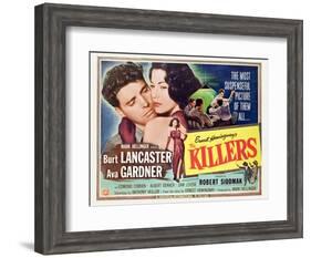 The Killers, Burt Lancaster, Ava Gardner, 1946-null-Framed Art Print