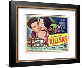 The Killers, Burt Lancaster, Ava Gardner, 1946-null-Framed Art Print