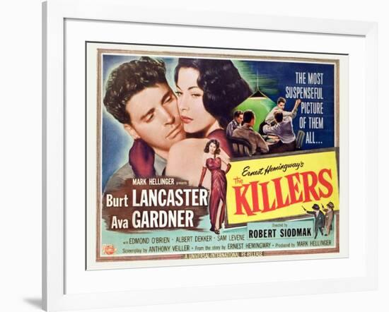 The Killers, Burt Lancaster, Ava Gardner, 1946-null-Framed Art Print