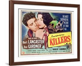 The Killers, Burt Lancaster, Ava Gardner, 1946-null-Framed Art Print