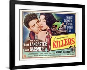 The Killers, Burt Lancaster, Ava Gardner, 1946-null-Framed Art Print