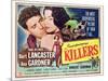 The Killers, Burt Lancaster, Ava Gardner, 1946-null-Mounted Art Print