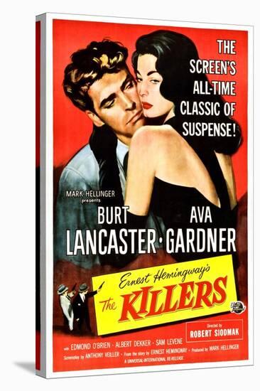 The Killers, Burt Lancaster, Ava Gardner, 1946-null-Stretched Canvas