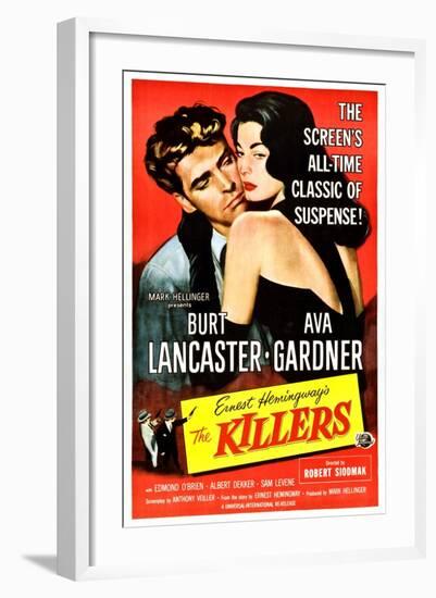 The Killers, Burt Lancaster, Ava Gardner, 1946-null-Framed Art Print