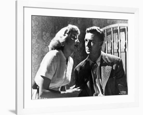 THE KILLING, 1956 directed by STANLEY KUBRICK Coleen Gray / Sterling Hayden (b/w photo)-null-Framed Photo
