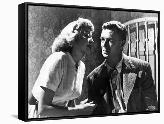 THE KILLING, 1956 directed by STANLEY KUBRICK Coleen Gray / Sterling Hayden (b/w photo)-null-Framed Stretched Canvas