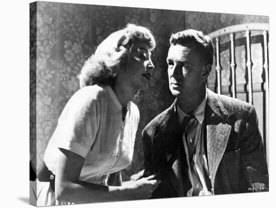 THE KILLING, 1956 directed by STANLEY KUBRICK Coleen Gray / Sterling Hayden (b/w photo)-null-Stretched Canvas