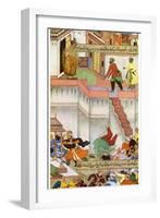 The Killing of Adham Khan by Akbar, C1600-null-Framed Giclee Print