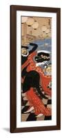 The Kimono with Chained Rings, Japan-Yumeji Takehisa-Framed Giclee Print