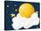 The Kind Moon on a Cloud-Liusa-Stretched Canvas