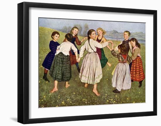 The Kindergarten Children-Hans Thomas-Framed Art Print