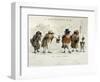 The Kindly Robin, Victorian Christmas Card-Castell Brothers-Framed Giclee Print