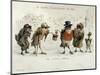 The Kindly Robin, Victorian Christmas Card-Castell Brothers-Mounted Giclee Print