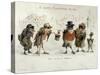 The Kindly Robin, Victorian Christmas Card-Castell Brothers-Stretched Canvas