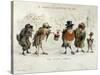 The Kindly Robin, Victorian Christmas Card-Castell Brothers-Stretched Canvas