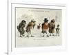 The Kindly Robin, Victorian Christmas Card-Castell Brothers-Framed Giclee Print