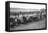 The King and Queen Arriving at the Leopardstown Races, Dublin, July 1911-null-Framed Stretched Canvas